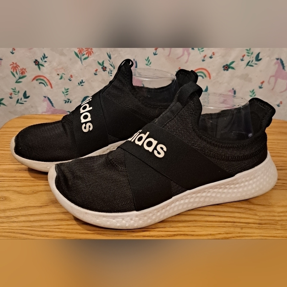 EUC Adidas PureMotion Adapt Slide On Running Casual Gym Sneaker Shoe SZ 6.5 - Picture 2 of 9